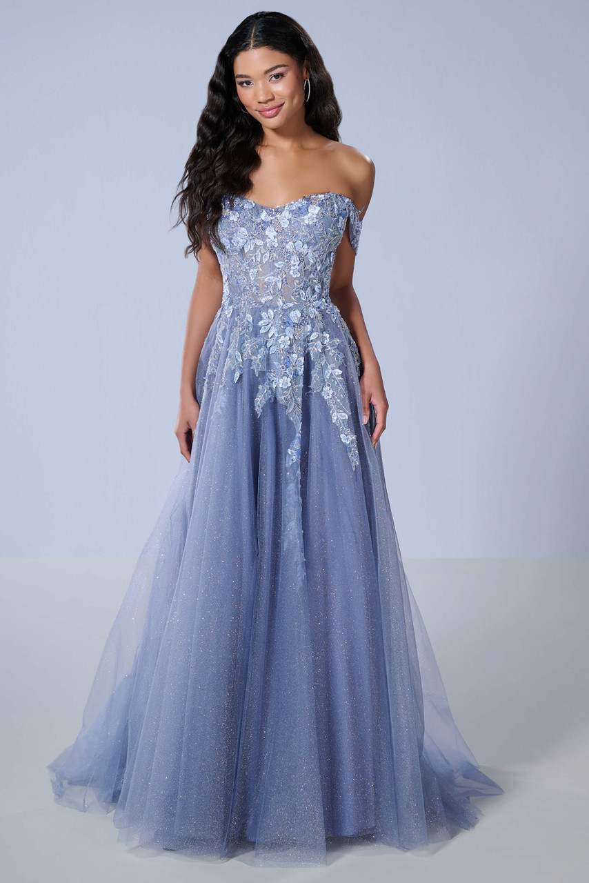Sweetheart Neckline Dress with shoulders off Tiffany 16243
